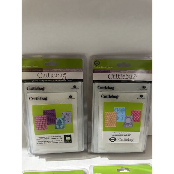 Cuttlebug Embossing Folder Lot Of 4 (2 Packs) G Hoot Princess Preserves Timeless - Picture 3 of 7